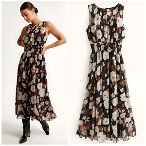 Abercrombie and Fitch Easy High Neck midi dress